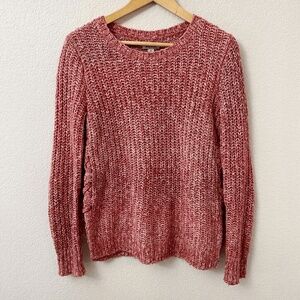 Lucky Brand Sweater Size Small Pink Lace Up Sides